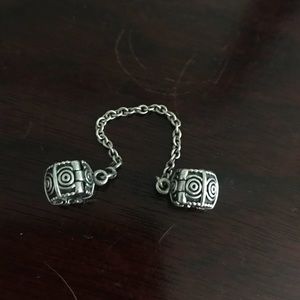 Pandora bracelet safety chain